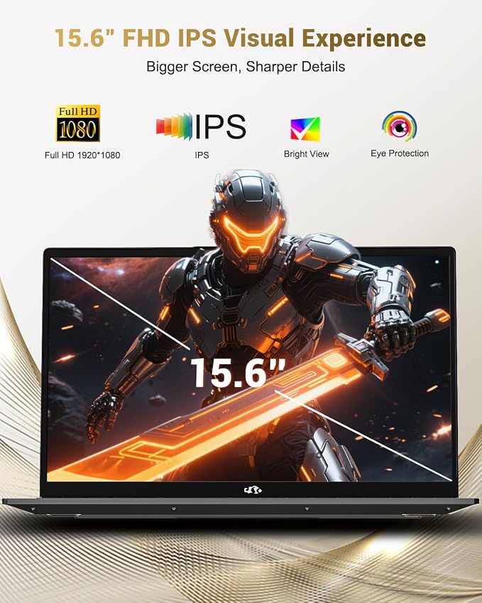 NIMO 15.6" IPS FHD-Gaming-Laptop, AMD Ryzen 7 8745HS 32GB DDR5 RAM 2TB SSD - Image 5