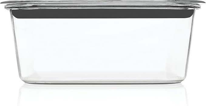 Rubbermaid Brilliance Food Storage Container, 9.6 Cup | Clear | Pack of 2 - Image 4
