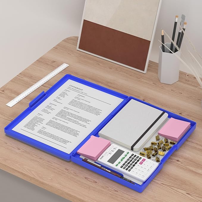 Rimilak Plastic Clipboard with Storage, Side Opening with 2 Compartment - Image 6
