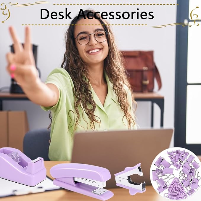 Office Supplies, Stapler and Tape Dispenser Set - Image 4