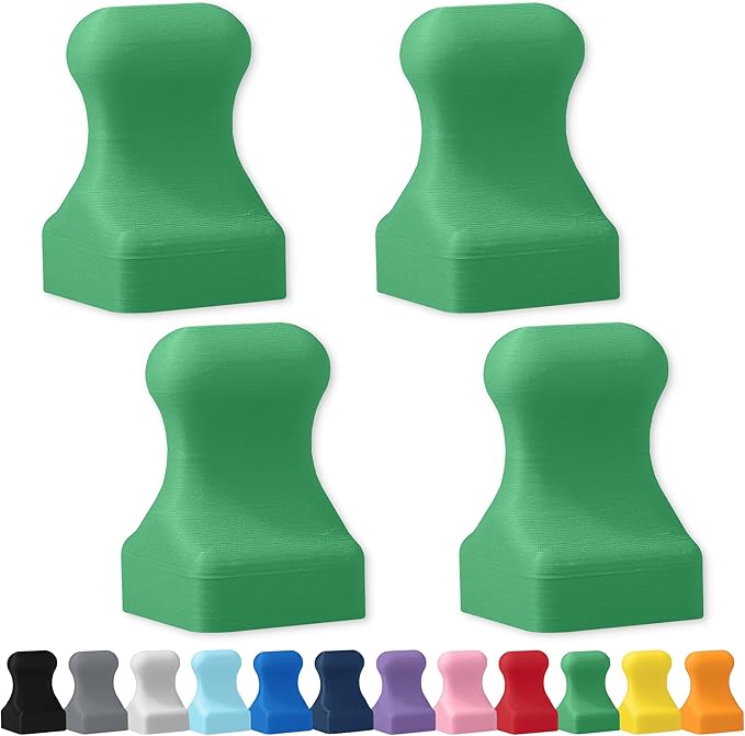 Glassboard Studio MiniPawn Magnet - Strong Neodymium Rare Earth Magnets for Fridge, Whiteboard, Locker & Magnetic Glassboards - Crafting & Office Use - Strong Fridge Magnets (Spring Green, 4)-DeskLoop Office