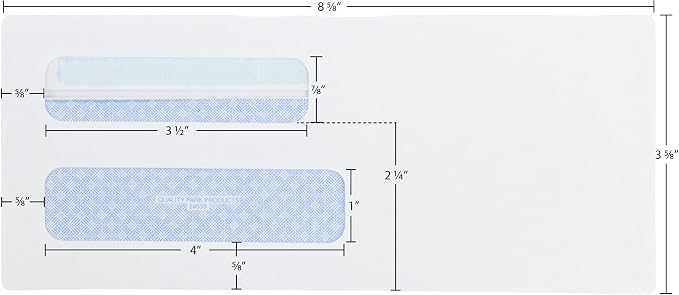 Quality Park #8 5/8 Security Envelopes, Double Window, Self Seal Envelopes - Image 9