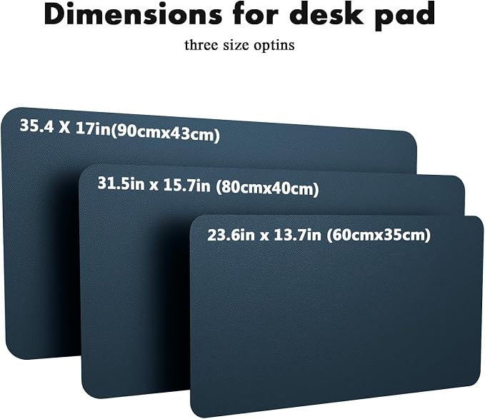 YSAGi Double-Sided Desk Pad, 23.6"x13.7"Leather Desk Mat, Eco Cork Desk Pad - Image 7