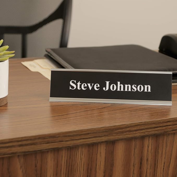 ExcelMark 2"x 8"Aluminum Name Plate Holder - Image 5