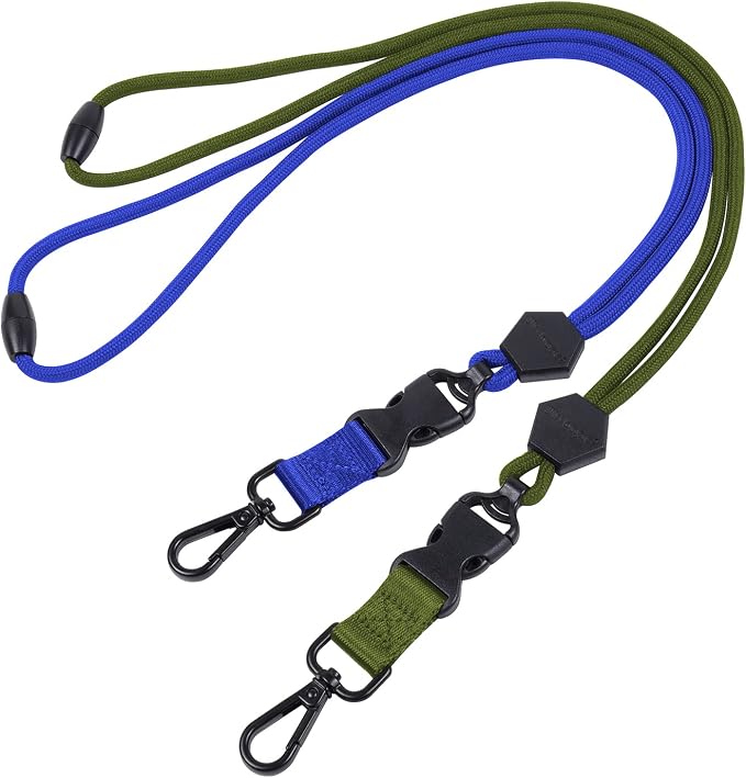 Wisdompro 2 Pack of 23 inch Durable Round Cord Heavy Duty Lanyard by Wisdompro