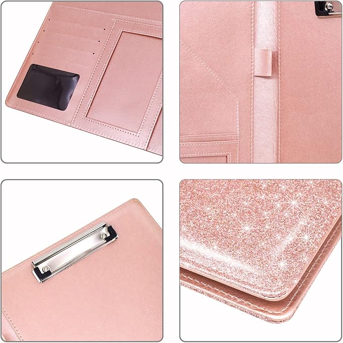 Padfolio/Resume Portfolio Folder Glitter Pink - Image 7