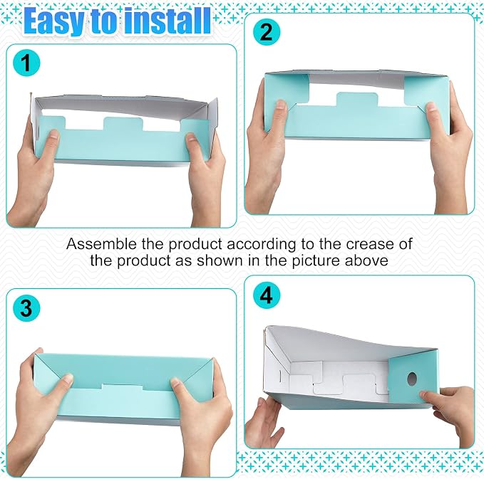 Thenshop 24 Pcs Cardboard Magazine File Holder Organizer, Desk File Organizer - Image 3