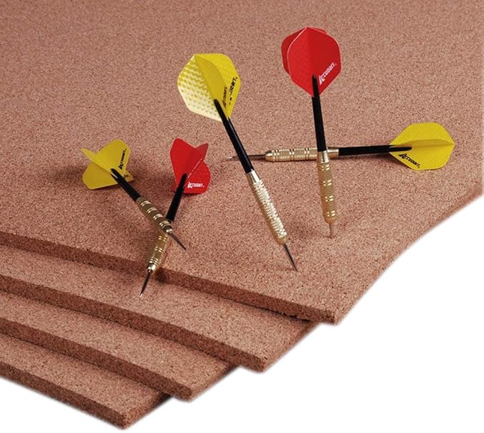 Manton Cork Premium Cork Roll - 4' x 11' x 1/2", 100% Natural Facing Grade Material for Bulletin Boards, Decorative Photo and Message Push Pin Displays - Perfect for Home, School, and Office-DeskLoop Office