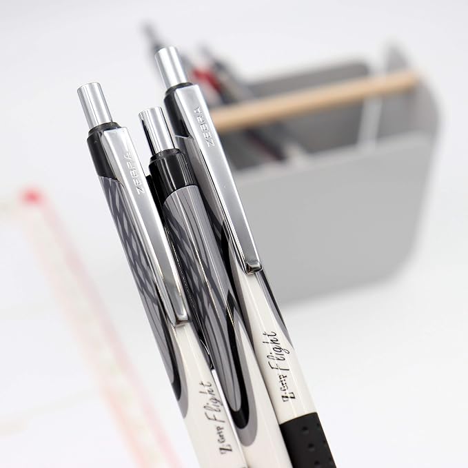 Zebra Pen Z-Grip Flight Retractable Ballpoint Pen, Bold Point 1.2mm, School - Image 5