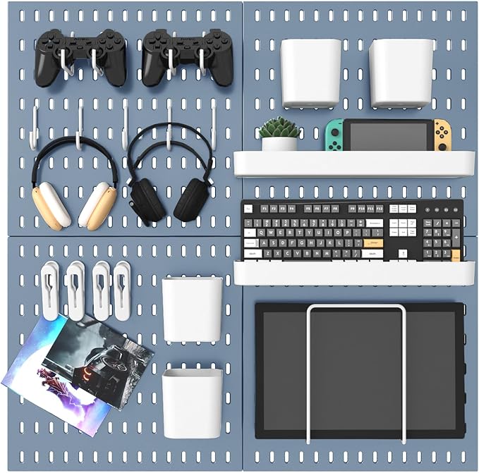 MULSAME Pegboard Combination Kit, 25.2" x 25.2" Wall Mounted Storage Set by MULSAME