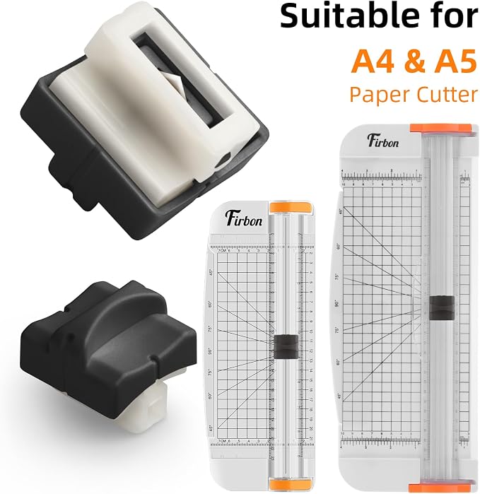 Firbon 2Pcs Refill Blades for A4 A5 Paper Cutter, Spring-Loaded Safeguard - Image 6