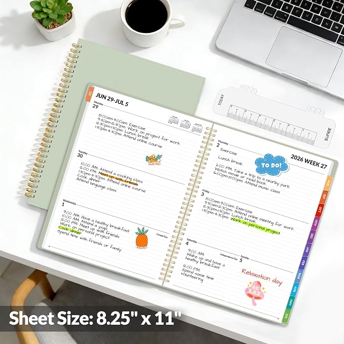 SUNEE Academic Planner 2026-2027 – Weekly & Monthly Planner, July 2026 to June - Image 6