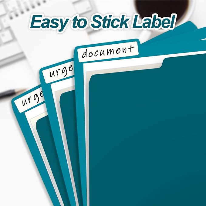 100 Packs Royal Blue File Folder, Paper File Folders Letter Size, 1/3-Cut Tabs - Image 5