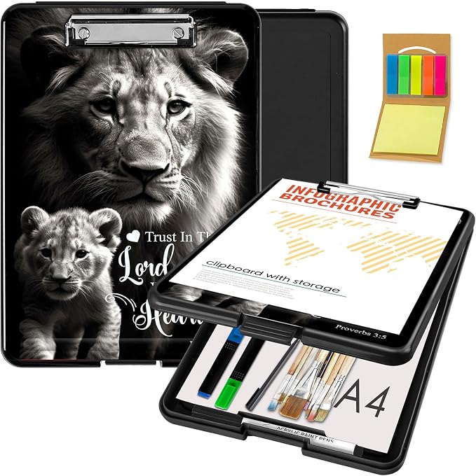 Clipboard with Storage, Office Supplies Nursing Clipboards Folder with Pen by CAPAUNVDA