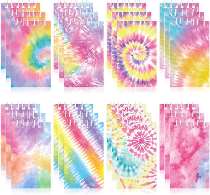Hooqict 24 Pack Small Spiral Notebook Pocket Notepad Mini Journal Pocket by Hooqict