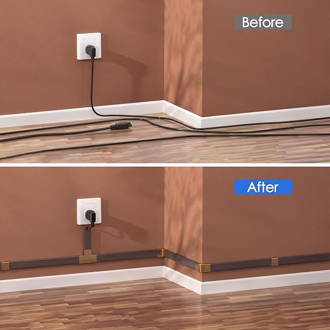 Yecaye TV Cord Hider, 125in Cord Cover, Large Cable Hider, Wire Covers - Image 6