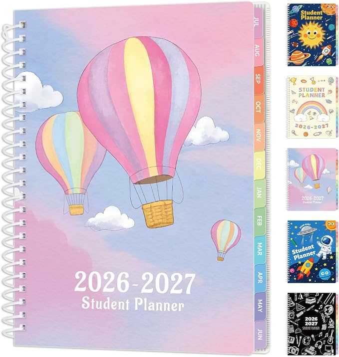 SUNEE Elementary Student Planner 2026-2027, Dated Academic Year Jul. 2026 by SUNEE