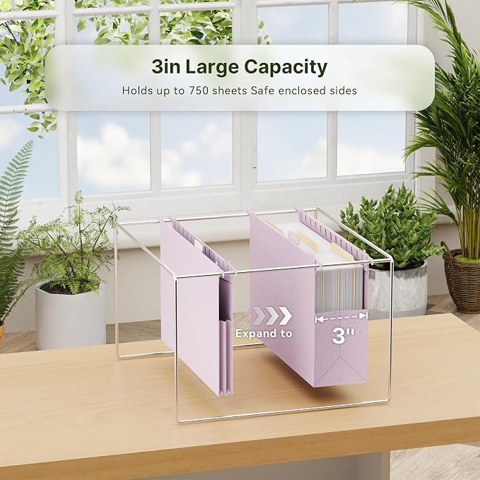 XINGIA Legal Size Hanging File Folders, Expandable 3 Inch File Folders Hanging - Image 3