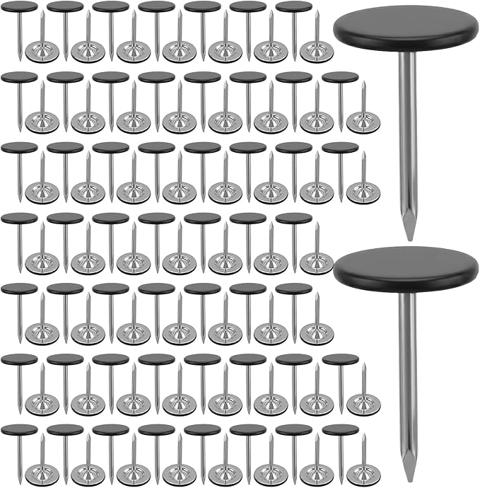 Black Flat Thumb Tacks by Unknown