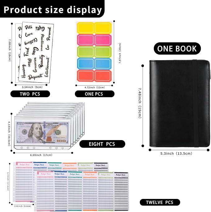 NICOOTH Budget Binder A6 Money Saving Binder - Image 2
