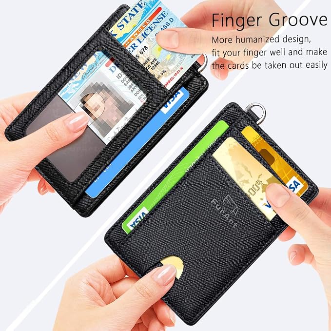 FurArt Slim Minimalist Wallet RFID Credit Card Holder - Image 3