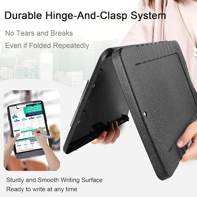 Glitter Clipboard with Storage, Storage Clipboard with Pen Holder, A4 Binder - Image 4