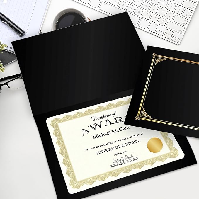 Geographics Optima Gold Blank Award Certificate Paper - Image 4