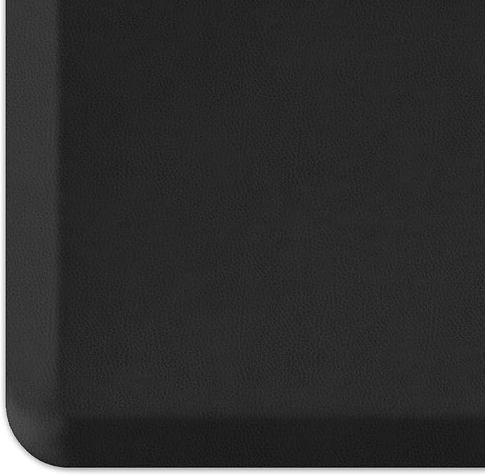 GelPro NewLife Designer Comfort Ergo-Foam Anti-Fatigue Kitchen Floor Mat, 20"x32", Leather Grain Jet-DeskLoop Office