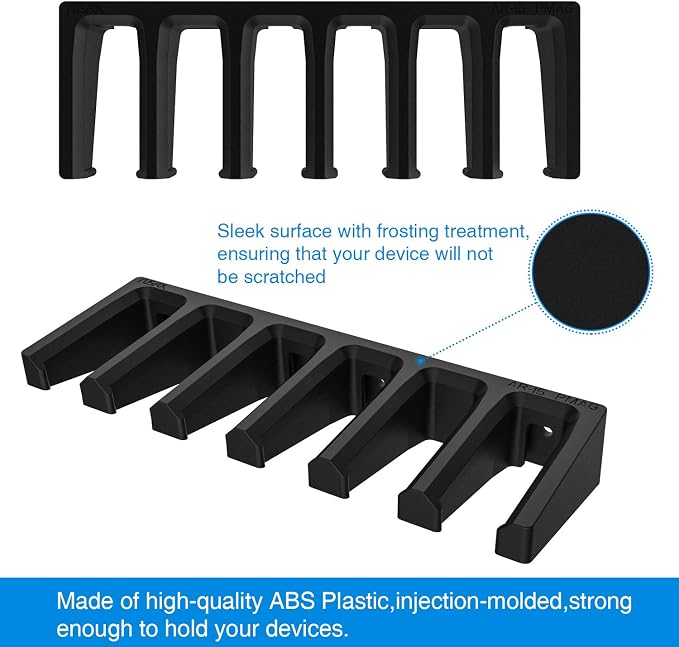 Solid ABS 6X Standard PMAG Wall Mount, Mag Holder, Home Magazine Storage Rack - Image 2