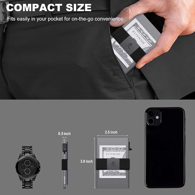 SEMORID Slim Aluminum Card Holder Wallet - Image 6