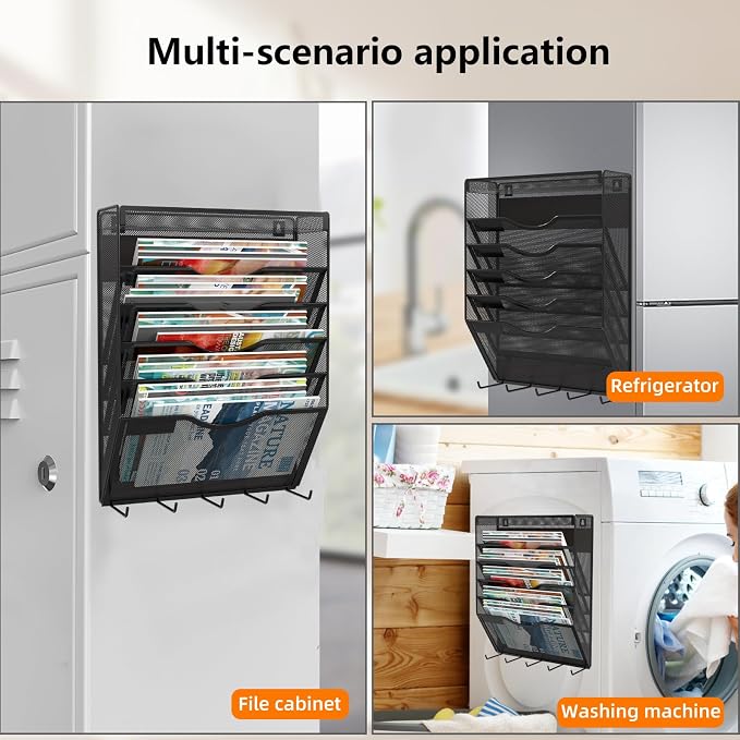 KZWKRG 6 Tier Magnetic File Holder - Image 4