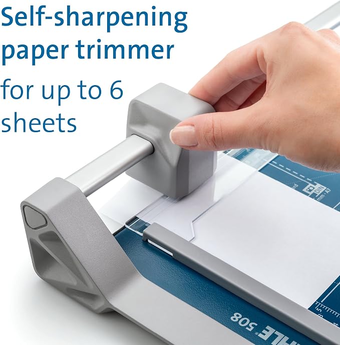 Dahle 508 Personal Rotary Trimmer, 5 Sheet Capacity, Self-Sharpening, Automatic - Image 3