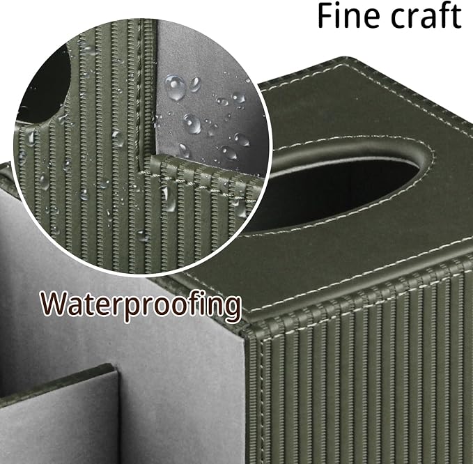 PU Leather Square Tissue Box Cover - Image 5