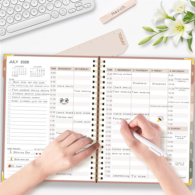 Large 2026-2027 Academic Planner, Weekly & Monthly Appointment Book from Jul. - Image 3