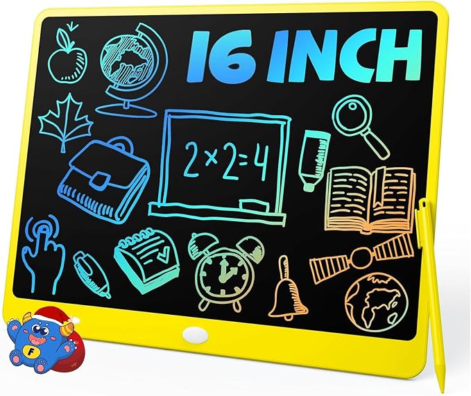TEKFUN 16" LCD Writing Tablet for Kids, Large Drawing & Writing Pad for Active by TEKFUN