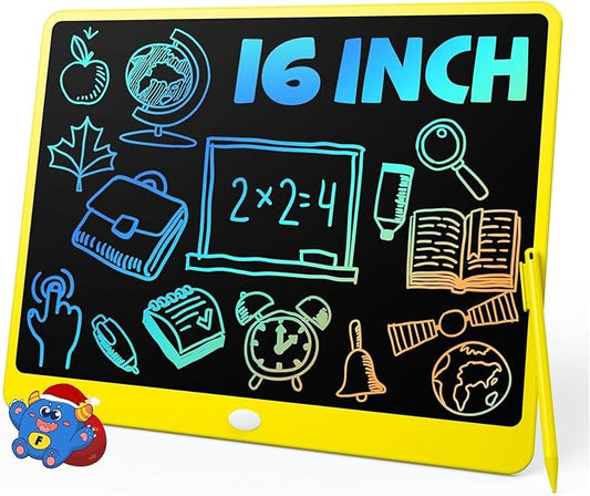 TEKFUN 16" LCD Writing Tablet for Kids, Large Drawing & Writing Pad for Active by TEKFUN