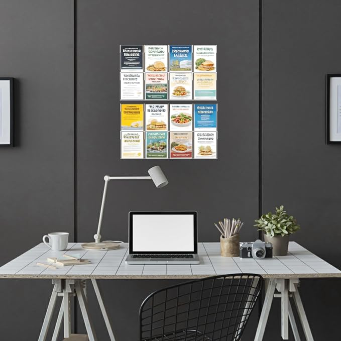 Acrylic Brochure Pamphlet Holder, 16 Magazine Holders, Trifold Flyer Rack - Image 5
