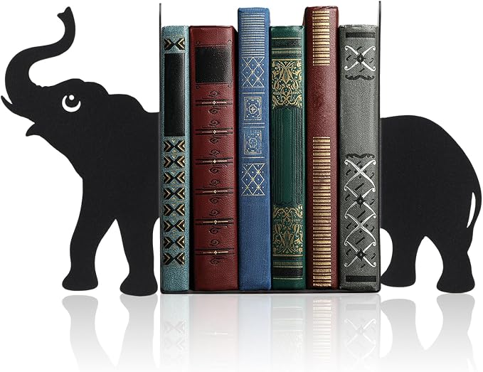 Geelin Elephant Metal Bookends Set of 2 Styles Book Ends by Geelin