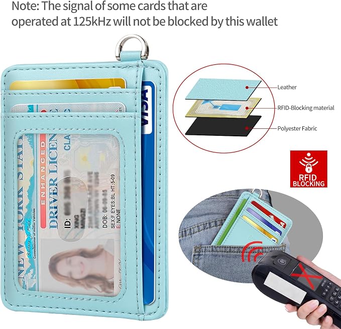 Slim Minimalist Front Pocket Wallet, RFID Blocking Credit Card Holder Wallet - Image 5