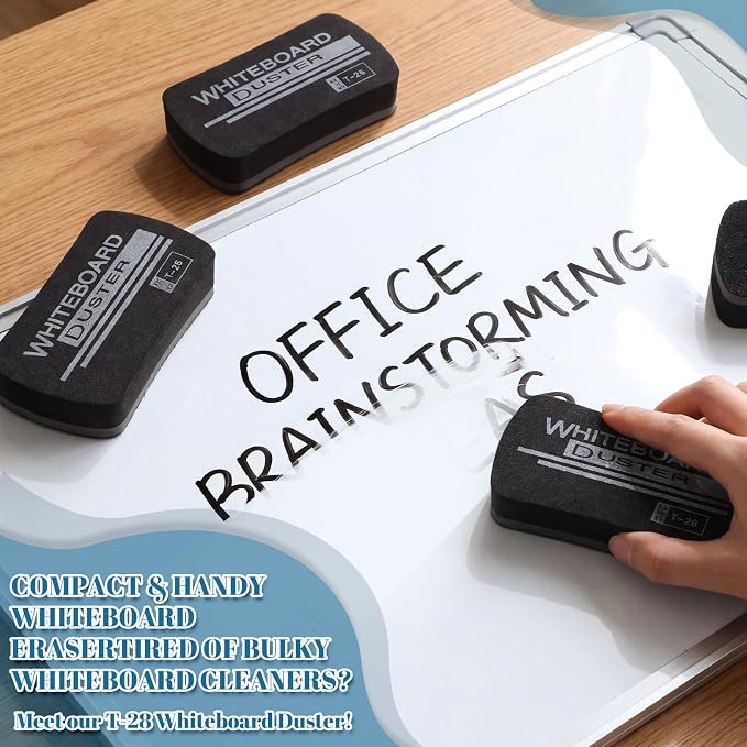 Outus 12 Pcs White Board Erasers Bulk Magnetic Dry Erase Erasers Assorted Color - Image 3