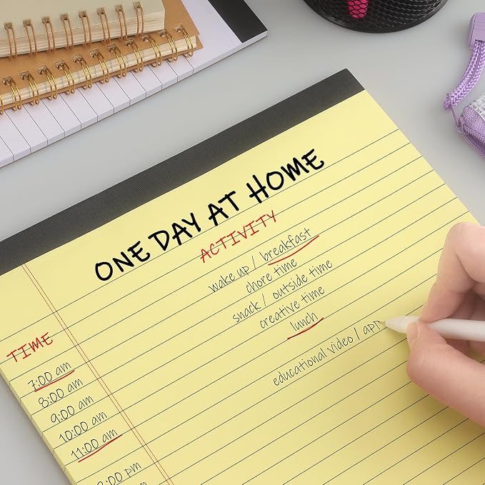 ZZTX Legal Pads 8.5 x 11 Inch Yellow Writing Notepad, Lined Writing Pads - Image 7