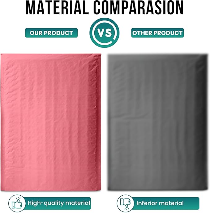 Levex - #2 8.5" x 12" [5 Pack] Pink Poly Bubble Mailers, Padded Envelope Mailers, Packing Envelope & Mailing Bags for Shipping-DeskLoop Office