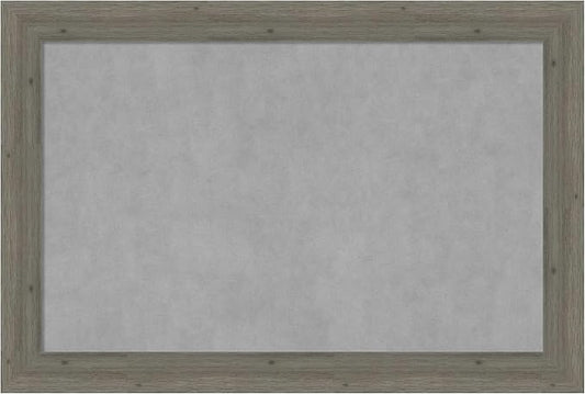 Amanti Art Grey Framed Magnetic Board 25x37 Large Vision Board by AmantiArt