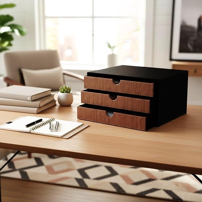 UnionBasic Document Organizer, 3-Drawer File Cabinet Document Storage Box - Image 6