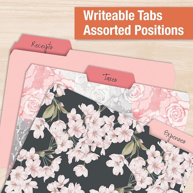 Current Charcoal & Coral File Folders Value Pack - Image 4