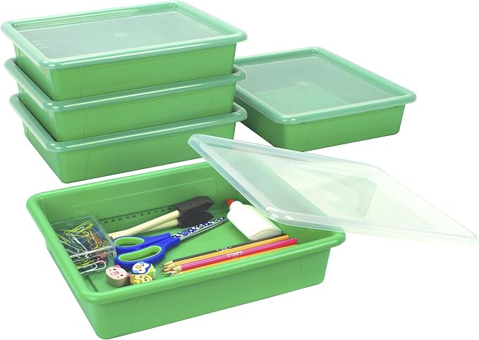 Storex Letter Size Flat Storage Tray – Organizer Bin by Storex