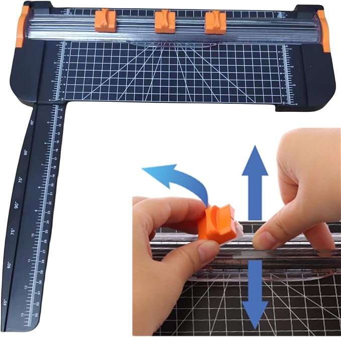 A4 Paper Cutter Paper Trimmer Portable Paper Slicer, 12 Inch Titanium - Image 2