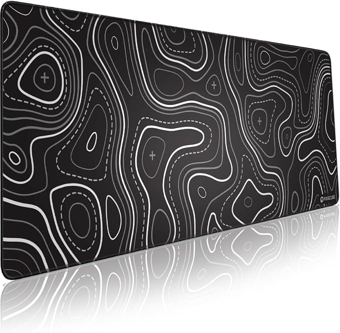 Pixiecube Minimalist Topographic Map Mouse Pad by PIXIECUBE