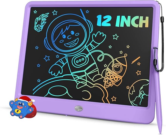 TEKFUN 12" LCD Writing Tablet for Kids Ages 3–8, Fun Drawing Tablet for by TEKFUN