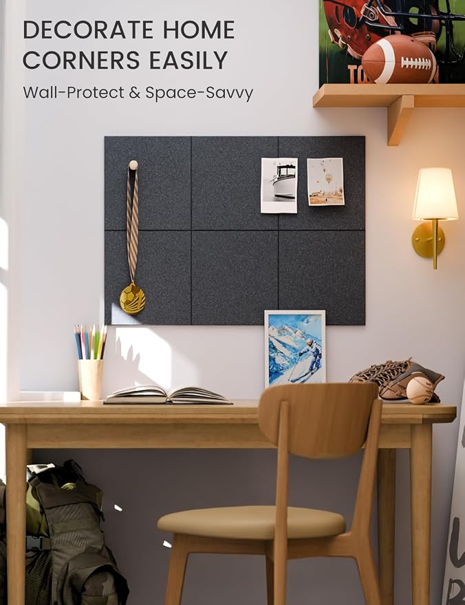Felt Bulletin Board Tiles -28"x18" Cork Board Alternative - Image 5